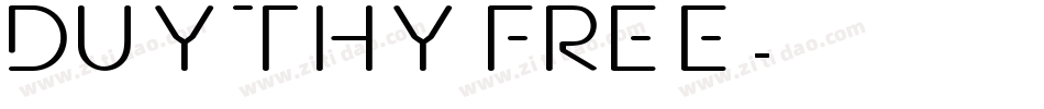 Duythy FREE字体转换